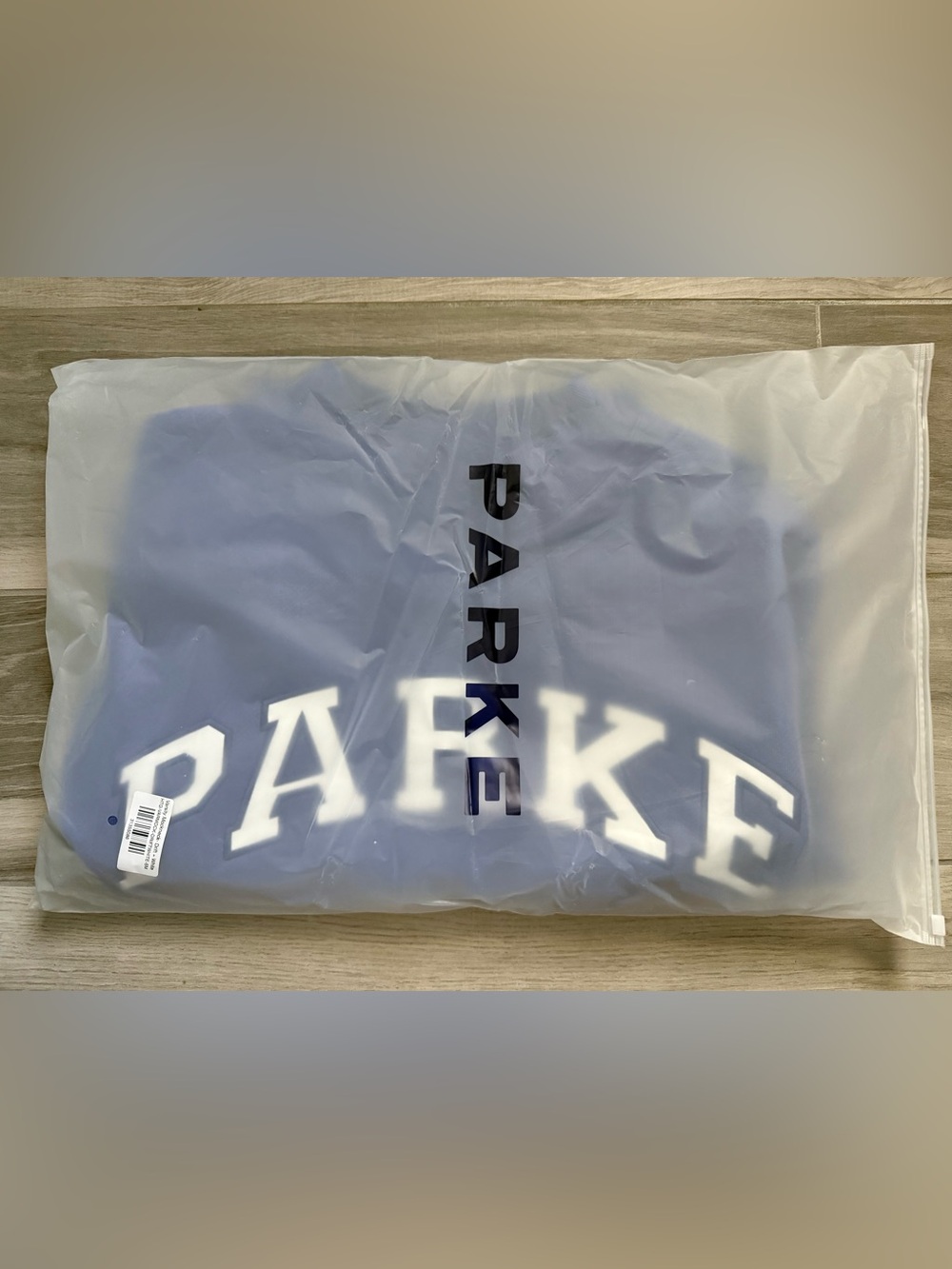 NIB PARKE Heritage Drift White Varsity Mockneck Size S/M - Picture 2 of 7